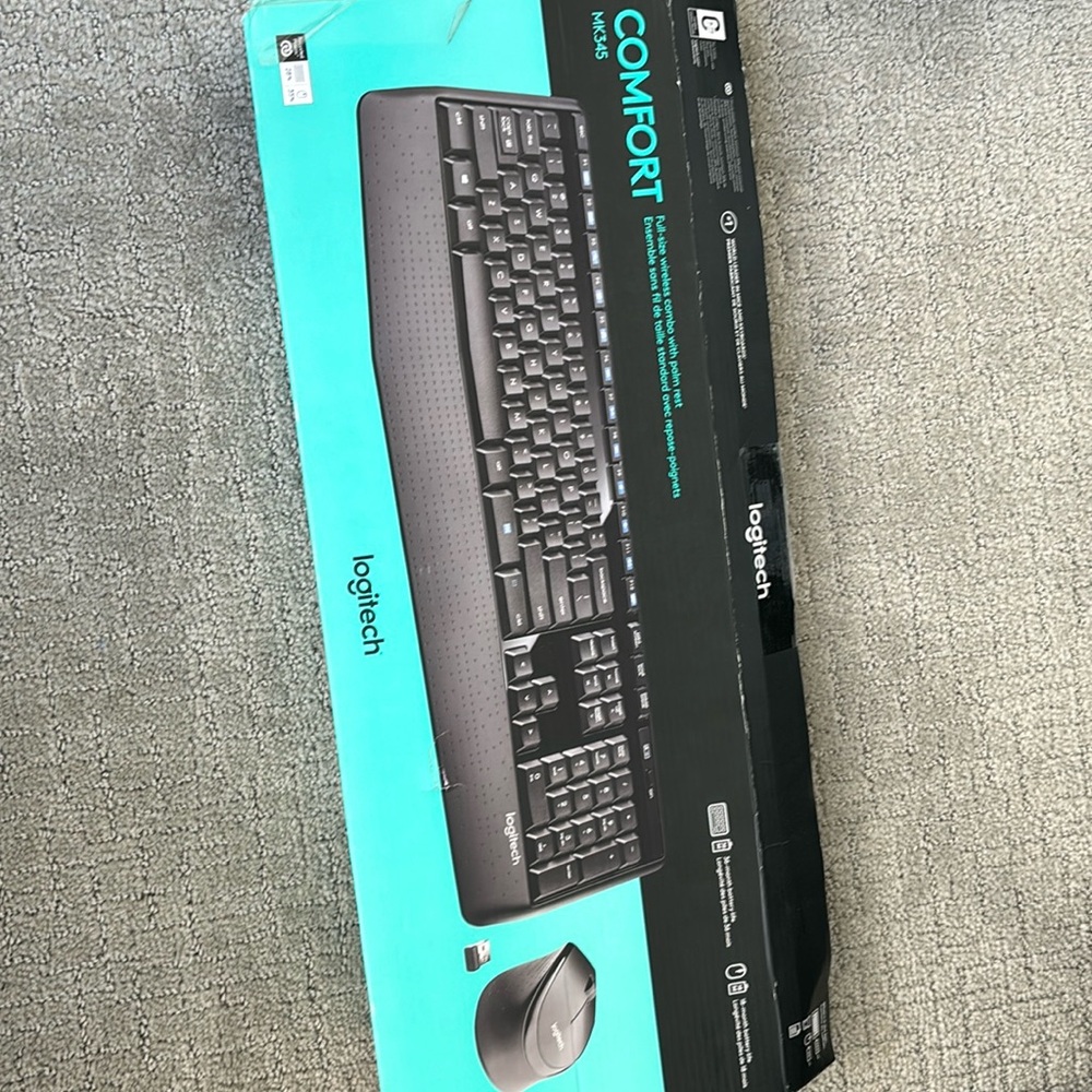 Logitech wireless usb bluetooth keyboard and mouse set MK 345